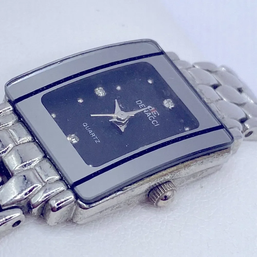 Working! Denacci Quartz Rectangle Face Minimalist Watch